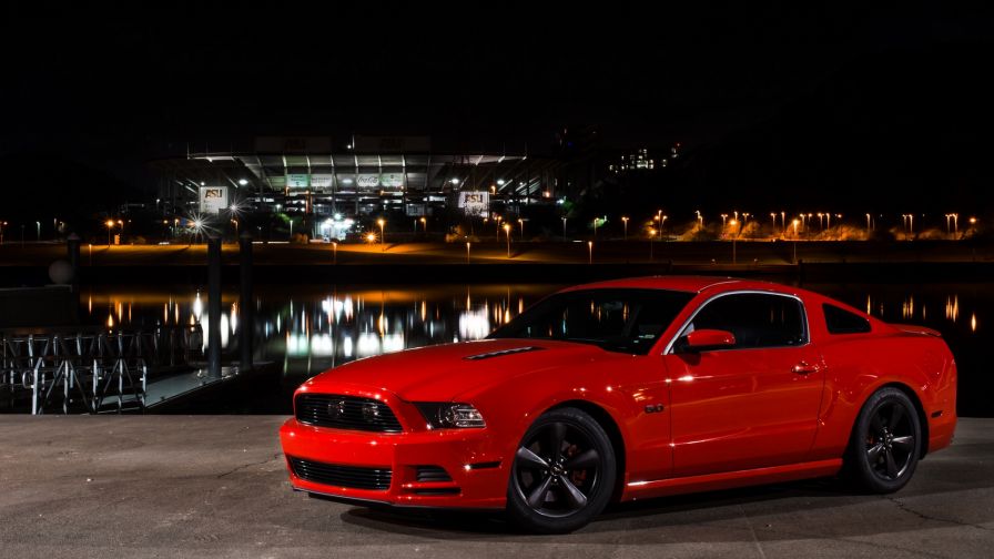 Ford Mustang GT Red HD Wallpaper
