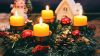 Four Yellow Lighted Candles HD Wallpaper