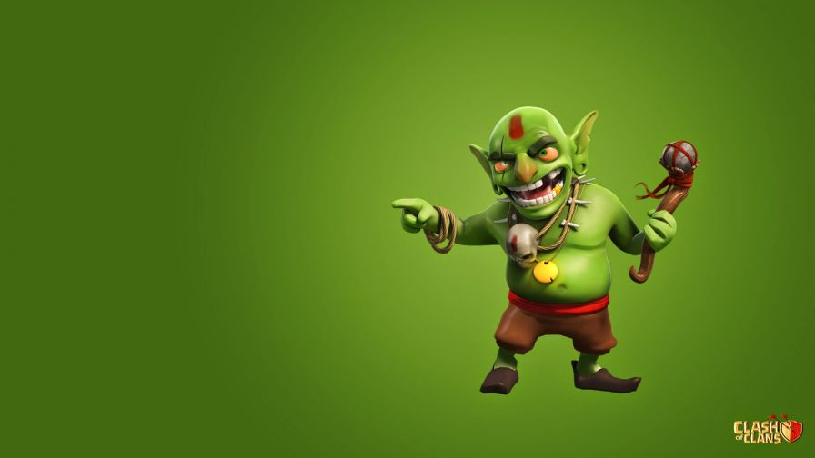 Free Download Clash Of Clans Goblin Full Hd Wallpaper for Desktop and Mobiles
