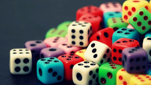 Free Download Color Dice Full Hd Wallpaper for Desktop and Mobiles
