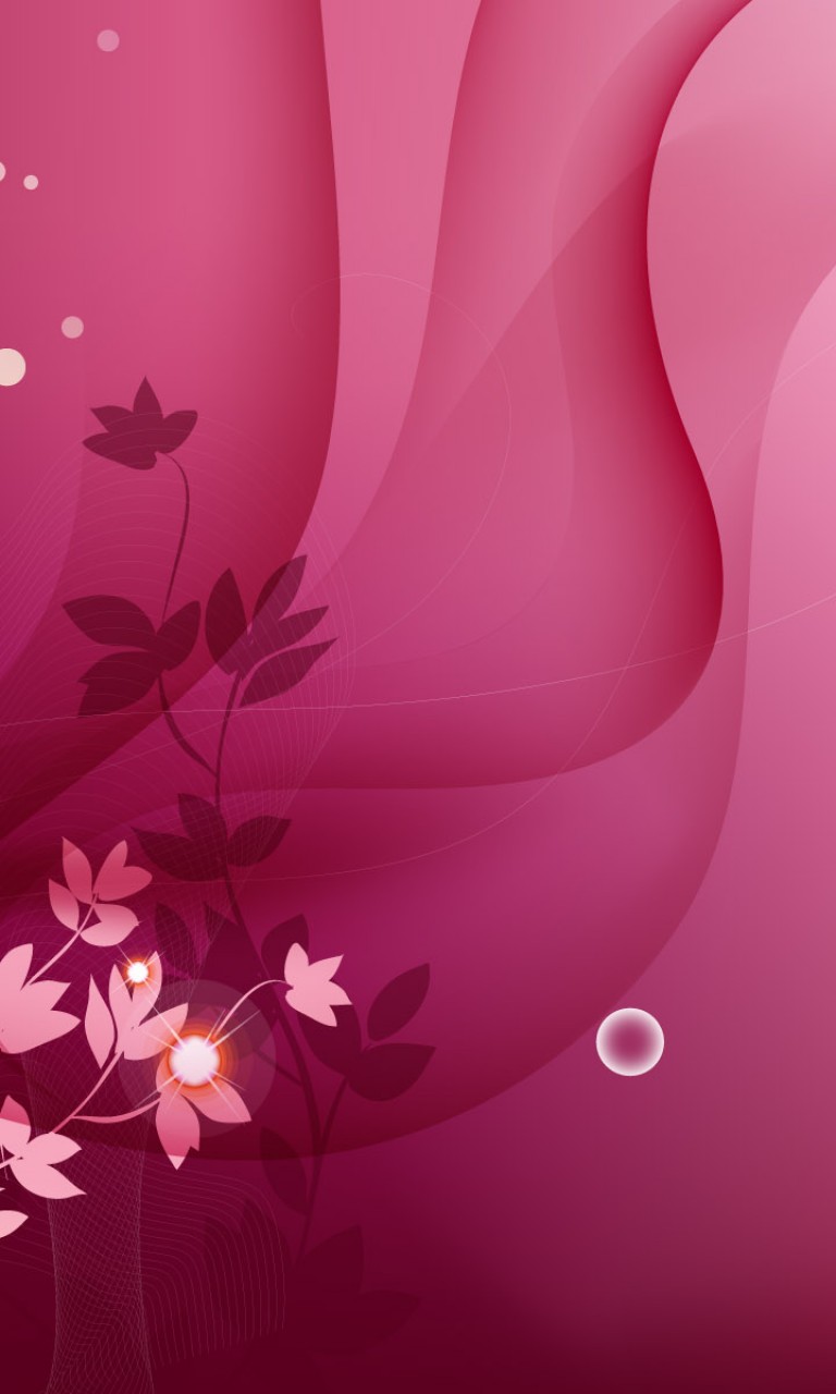 Free Download Pink Flower Vector Background Wallpaper for Desktop and Mobiles