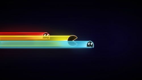 Free Download Retro Pac Man Hd Wallpaper for Desktop and Mobiles