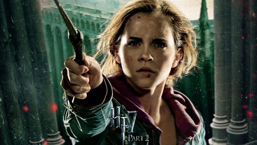 Free Emma Watson in The Deathly Hallows Part 2 Wallpaper for Desktop and Mobiles