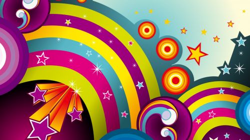 Free Rainbow Vector Hd Wallpaper for Desktop and Mobiles