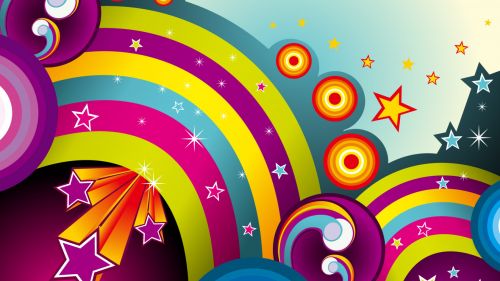 Free Rainbow Vector Hd Wallpaper for Desktop and Mobiles