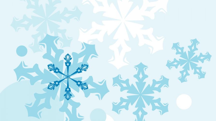 Free Snowflakes Vector Hd Wallpaper for Desktop and Mobiles