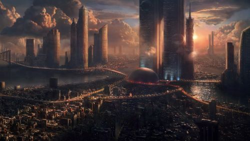 Futuristic Digital Art HD Wallpaper
