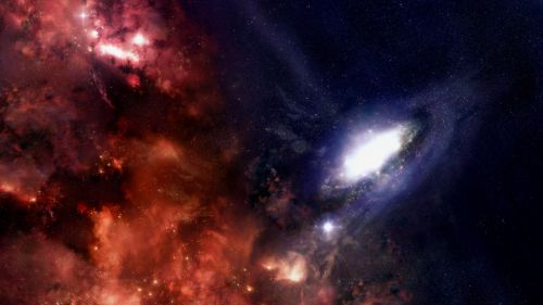 Galaxy, Stars, Black Holes HD Wallpaper