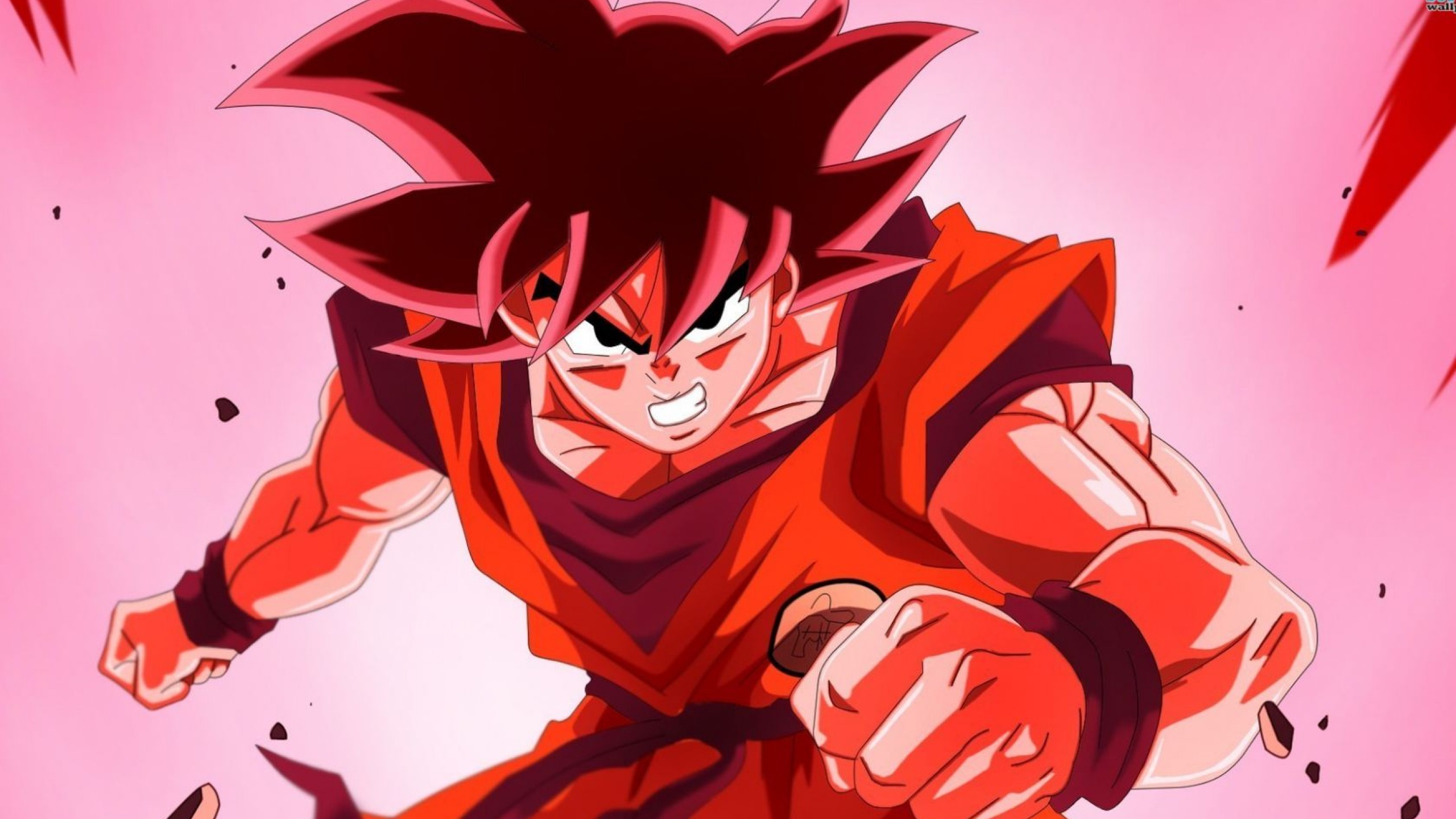 Goku Red Dragonball Z Wallpaper for Desktop and Mobiles