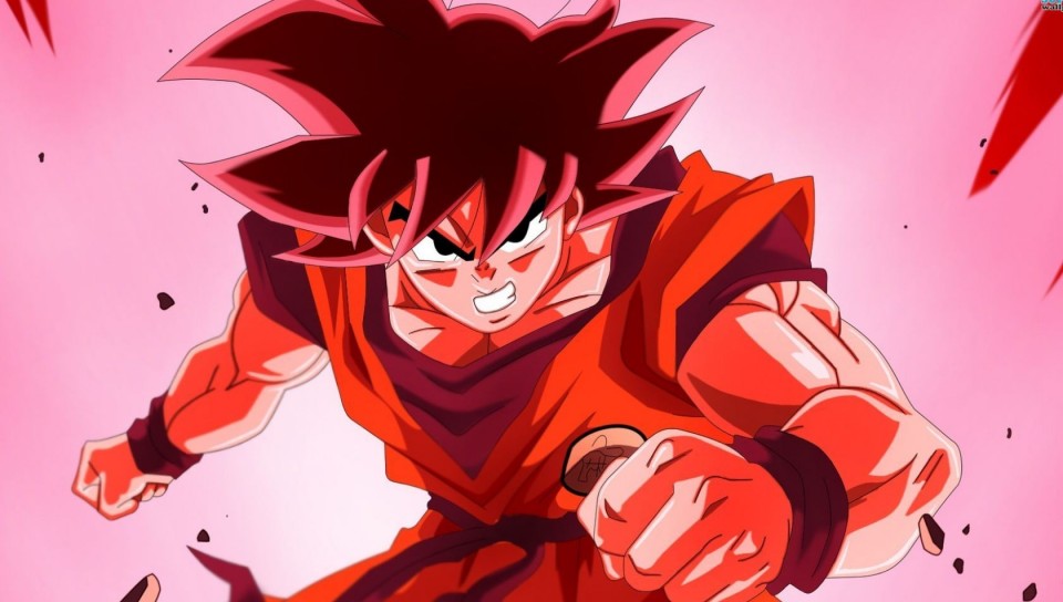 Goku Red Dragonball Z Wallpaper for Desktop and Mobiles 960x544 PS Vita