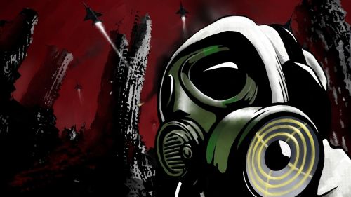 Graffiti Gas Mask HD Wallpaper