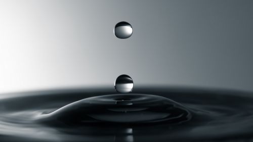 Gray liquid drops HD Wallpaper