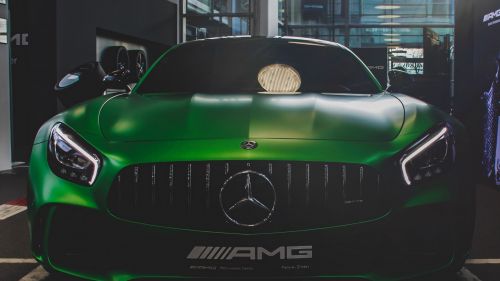 Green Mercedes AMG HD Wallpaper