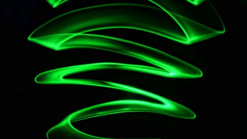 Green zigzag lines HD Wallpaper