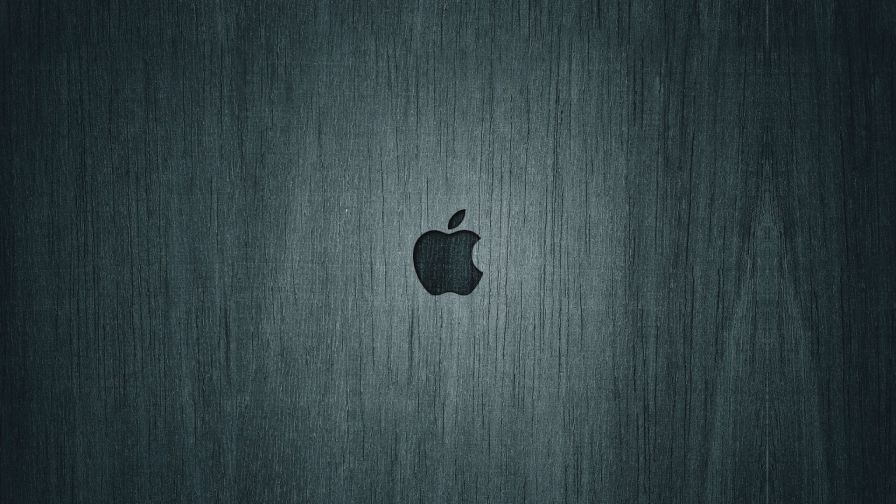 Grey Apple Logo Wallpaper for Desktop and Mobiles