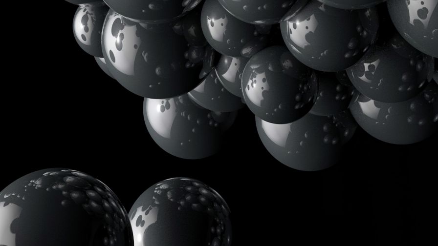 Grey magnet balls HD Wallpaper