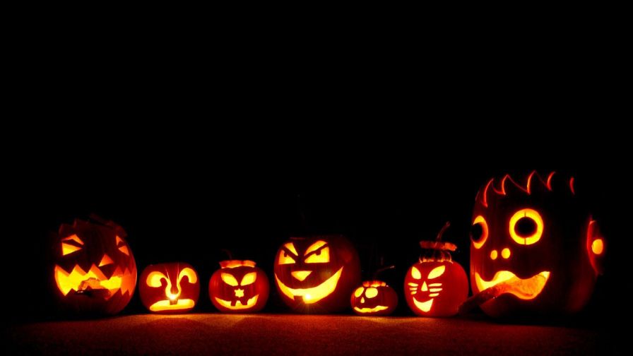 Halloween Pumpkins HD Wallpaper