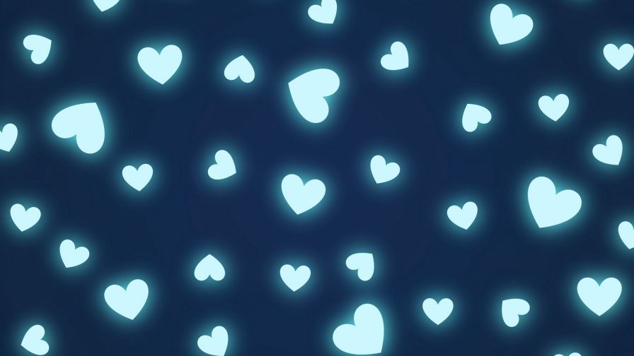 Heart shapes decoration HD Wallpaper