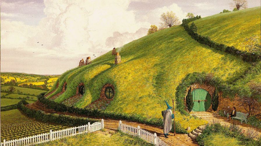 Hobbit Hole House HD Wallpaper