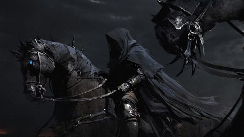 Horsemen with black cloaks HD Wallpaper