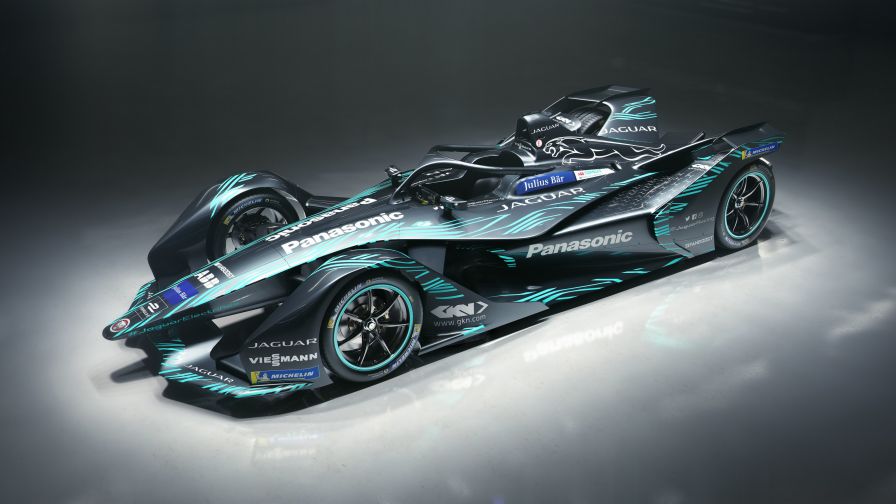 Jaguar I Type Electric Formula E Car 4K