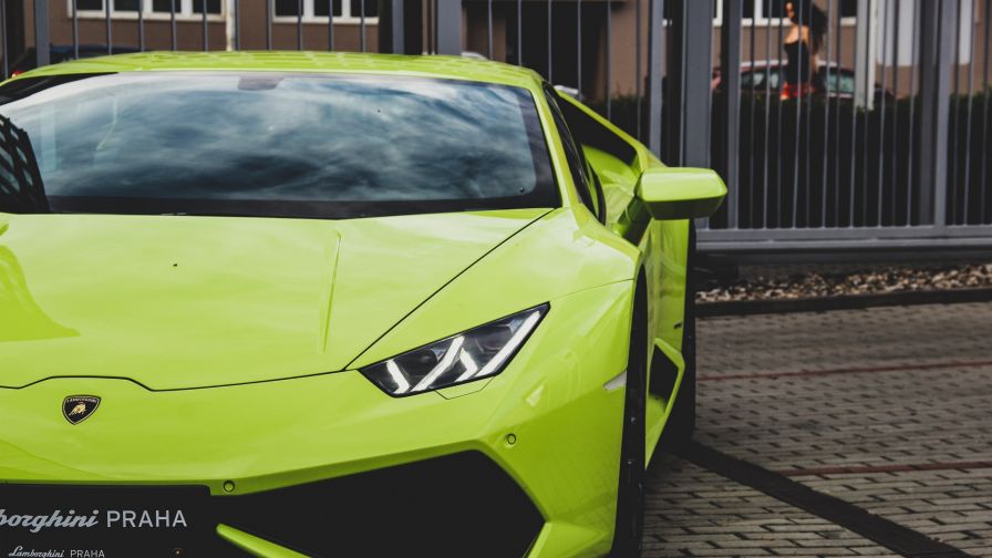 Lamborghini Aventador headlight HD Wallpaper