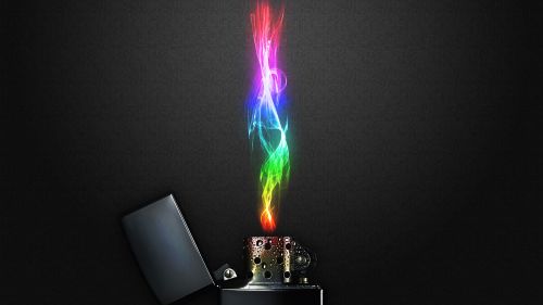 Ligher's colorfull flame HD Wallpaper