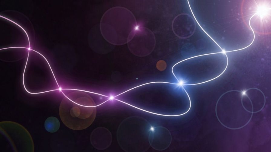 Lines and Orbs Fractal HD Wallpaper