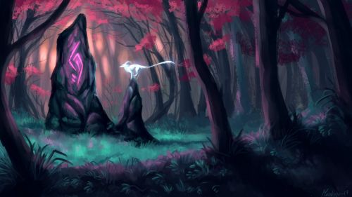 Magic forest HD Wallpaper