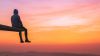 Man staring the sunset HD Wallpaper