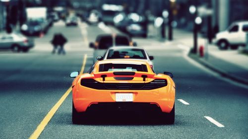 Mc Laren Orange HD Wallpaper