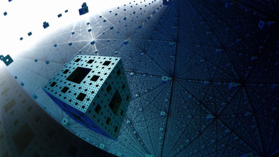 Menger sponge HD Wallpaper