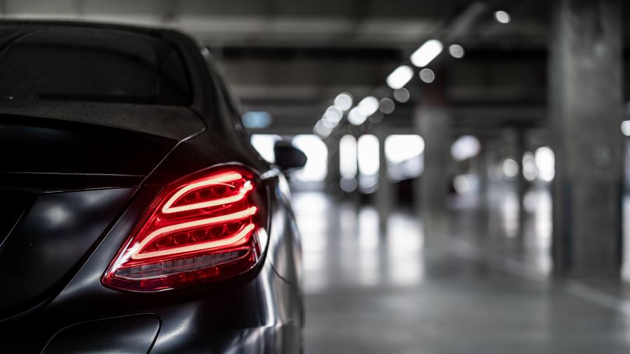 Mercedes rear headlight HD Wallpaper