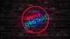 Merry Christmas Neon Sign HD Wallpaper