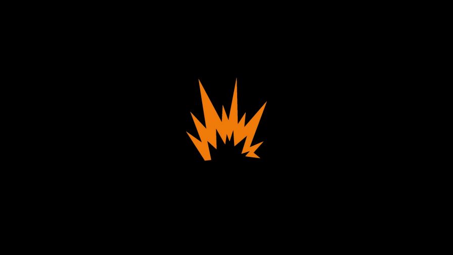 Minimalistic fire sign HD Wallpaper