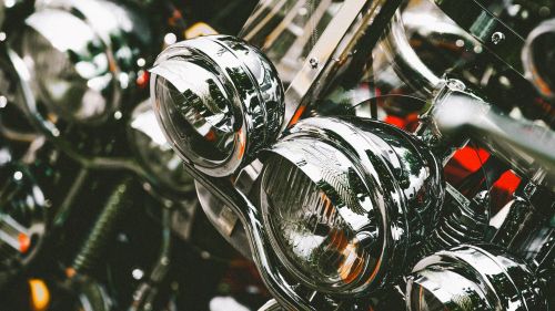 Motorcycle headlights HD Wallpaper