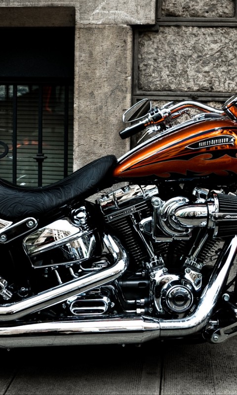 Motorcycle side view HD Wallpaper