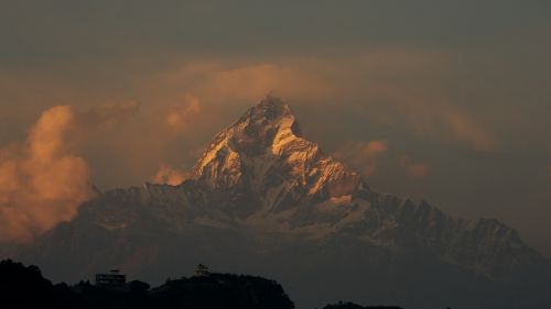 Mountains over the clouds HD Wallpaper