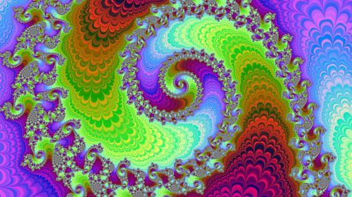 Multicolored optical illusion HD Wallpaper