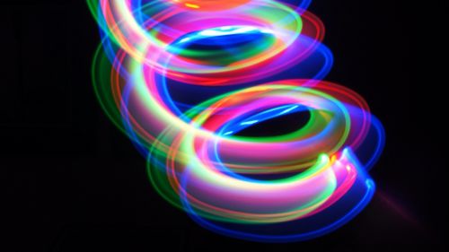 Multicolored spiral lines HD Wallpaper