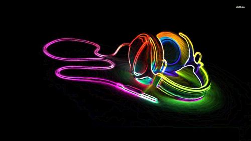 Music Colorful Headphones Full Hd Wallpaper for Desktop and Mobiles