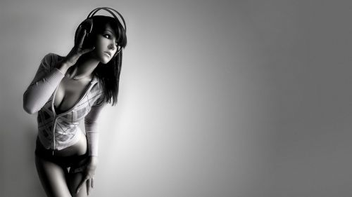 Music Girl Hd Wallpaper for Desktop and Mobiles