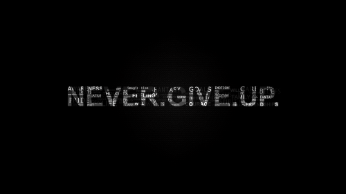 Never give up HD Wallpaper