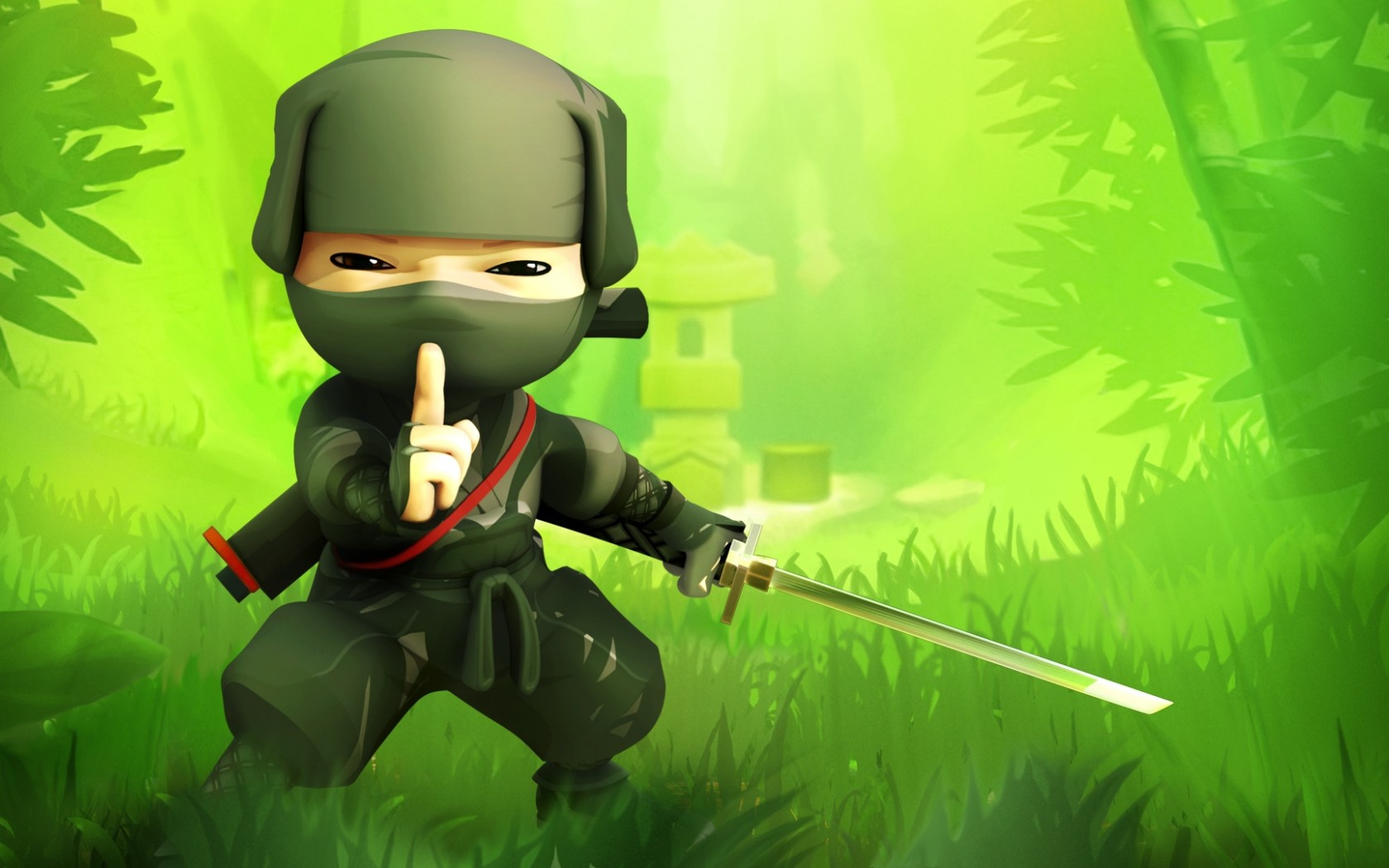 Ninja Cartoon Wallpaper for Desktop and Mobiles