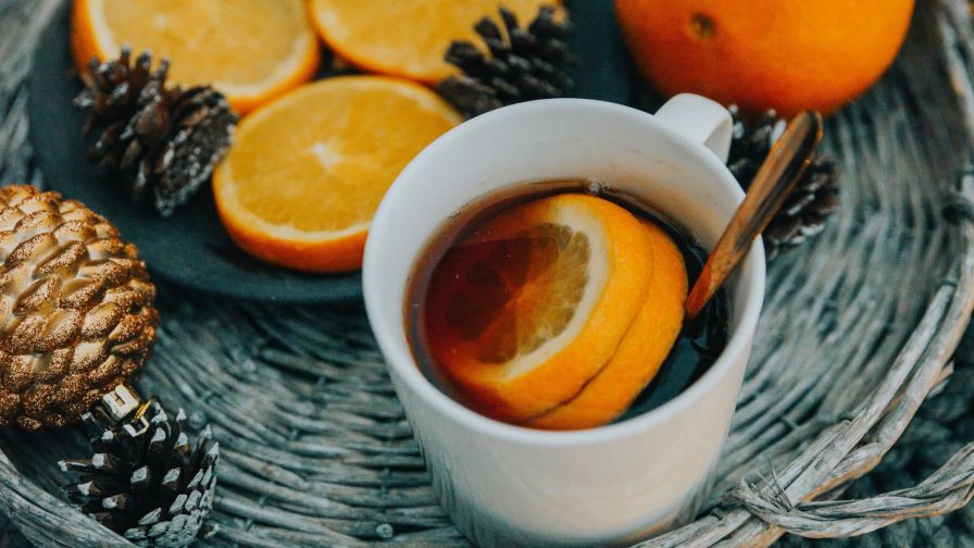 Orange tea HD Wallpaper