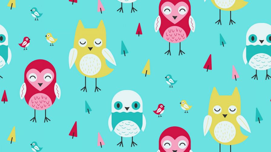 Owls pattern HD Wallpaper