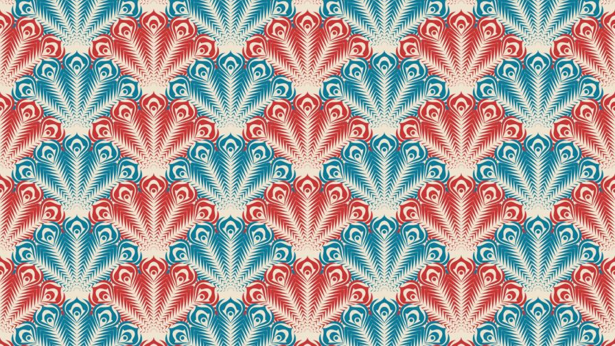 Peacock patterns HD Wallpaper