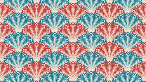 Peacock patterns HD Wallpaper
