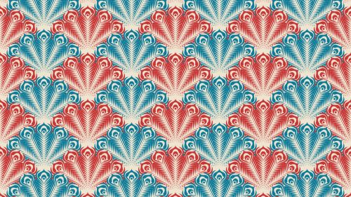 Peacock patterns HD Wallpaper