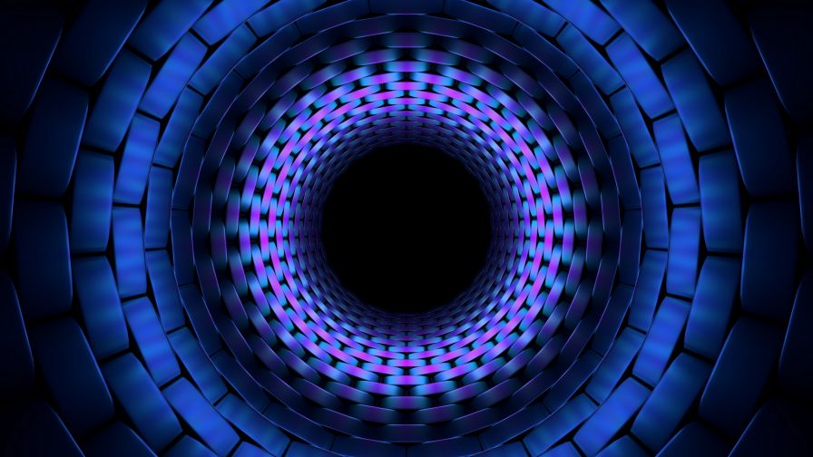Plexus blue tunnel HD Wallpaper